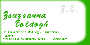 zsuzsanna boldogh business card